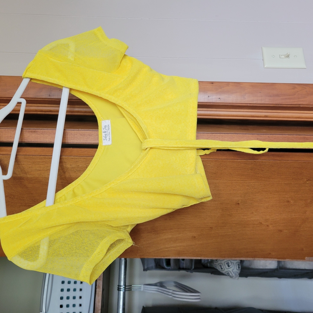 Bright Yellow Crop Top